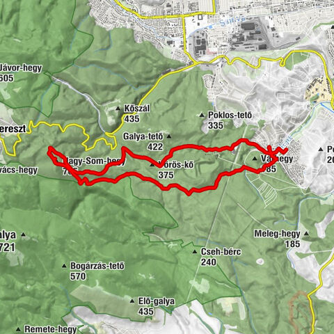 Miskolctapolca - Csengősi-víznyelő - Nagy-Som-hegy - Sűrű-bérc
