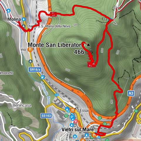 Vietri sul Mare - Eremo di San Liberatore - Monte San Liberatore - Cava de' Tirreni