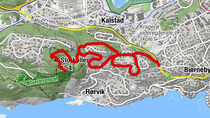 Kragerø - Kalstad - Storkollen