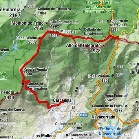 Refugio Cumbres - Cerro Minguete - Peña el Águila - Cercedilla