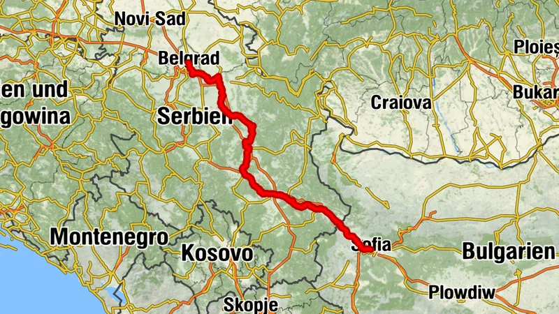 ST4 Sultans Trail Abschnitt 4: Belgrad - Sofia