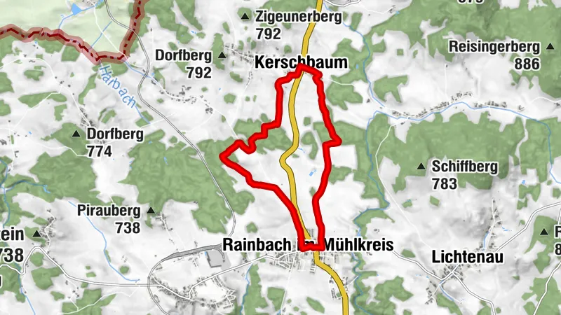Waldluftbadeweg Pferdeeisenbahnrundweg
