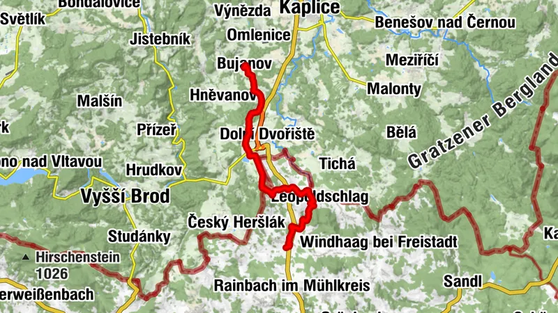 DER WEG DES SALZES - Kerschbaum/Rainbach im Mühlkreis nach Bujanov/Angern