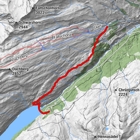 Winterwanderung Gadastatt - Frunt - Zerfreila (Panoramaweg)