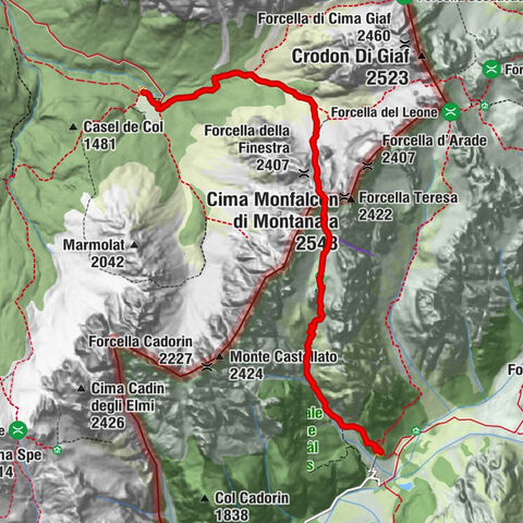 Anello delle Dolomiti Friulane 3 Rifugio Pordenone - Rifugio Padova