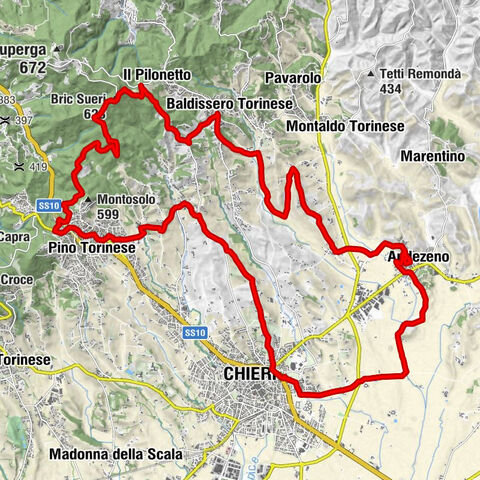 ANDEZENO - Panoramaring in Richtung Pino Torinese
