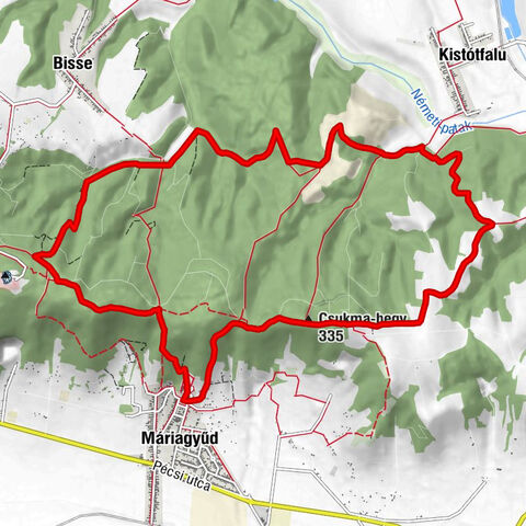 Szent Pál kútja - Szabadtéri oltár - Csukma-hegy - Kistótfalu