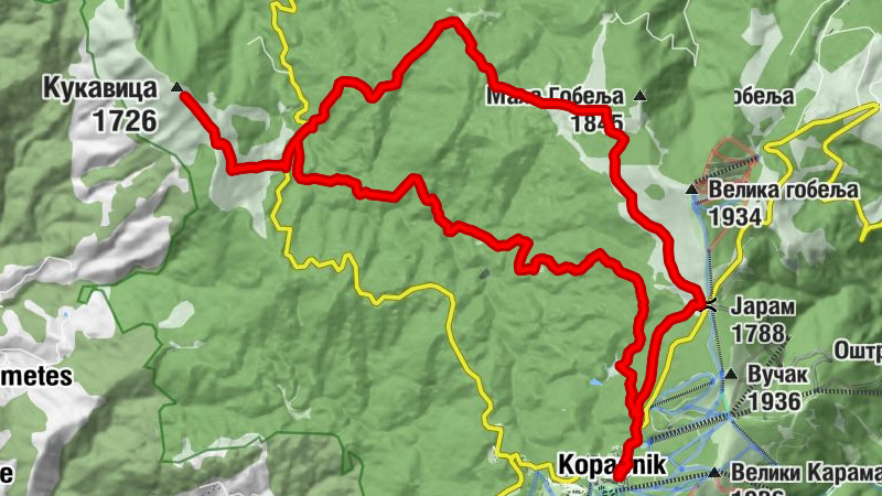 Копаоник - Јарам - Кукавица