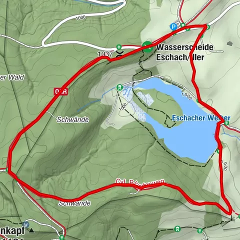 Waldweg um den Eschacher Weiher