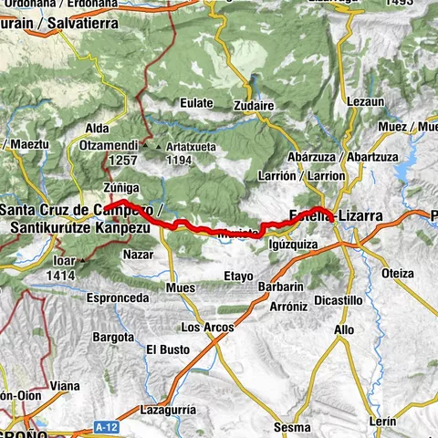 Grünstrecke des Vasco-Navarro-Eisenbahns