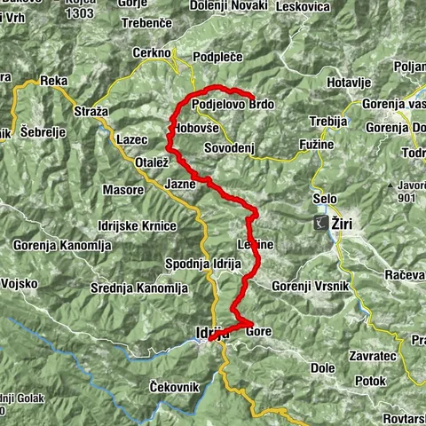 Via Alpina Slowenien: Etappe 6 (Idrija - Schutzhütte auf Ermanovec)