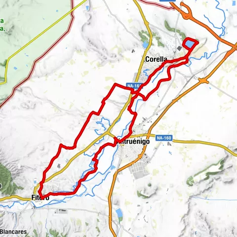 Corella - Cintruénigo - Fitero. Gesunde und kulturelle Route des Alhama
