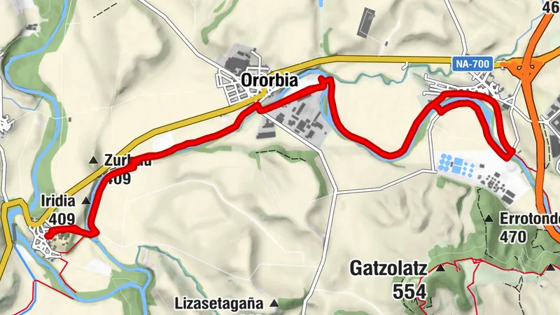 Santesteban - Elgorriaga - Ituren - Zubieta. Wasserroute