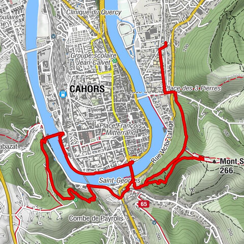 Cahors - Point de vue du Mont Saint-Cyr sur Cahors - Mont Saint-Cyr