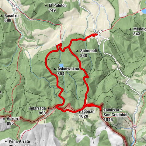 Ullíbarri de los Olleros/Uribarri Nagusia - Malateko - Zalbizkar / San Cristóbal - Pagogan