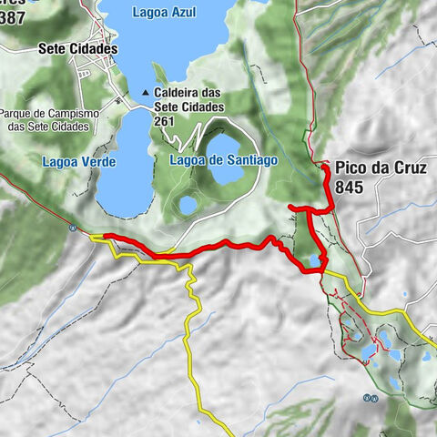Sete Cidades - Miradouro da Boca do Inferno - Pico da Cruz - Santa Bárbara