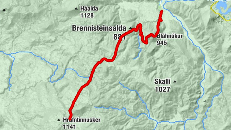 Rangárþing ytra - Bláhnúkur - Blahnukur - Höskuldsskáli