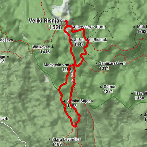 Primorsko-goranska županija - Medvjeđa vrata - Južni Mali Risnjak - Veliki Risnjak