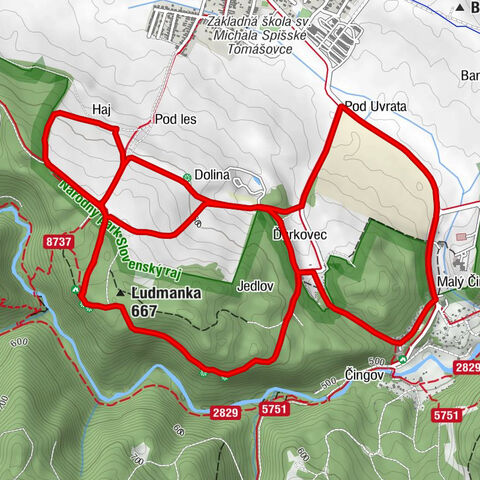 Lesnica - Haj - Ľudmanka - Salaš Čingov
