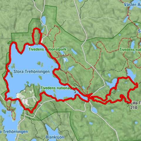 Tived distrikt - Oxaberget - Lilla Trollkyrka - Stora Trollkyrka