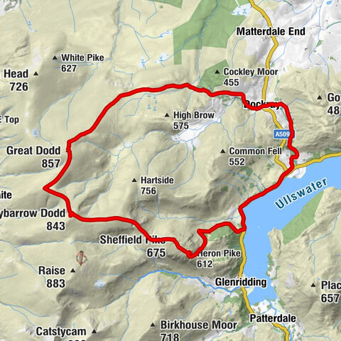 Patterdale - Stybarrow Dodd - Great Dodd - Matterdale
