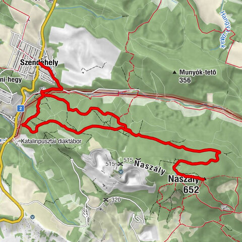 Szepi fogadó - Szendehely - Naszályi-víznyelőbarlang - Naszály