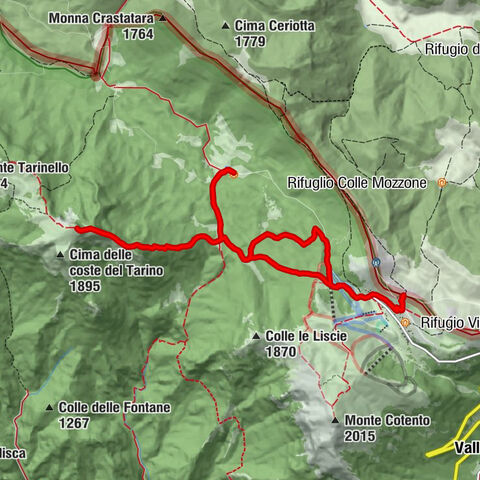 Campo Staffi - Passo Monna della Forcina - Monte Tarino - Rifugio Campo Ceraso