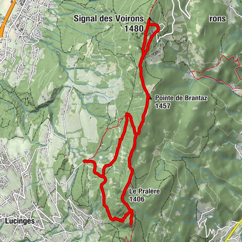 Les Hivernanches - Le Pralère - Pointe de Brantaz - Signal des Voirons