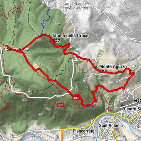 Fossombrone - Cesana Bassa - Monte della Croce - Monte Aguzzo