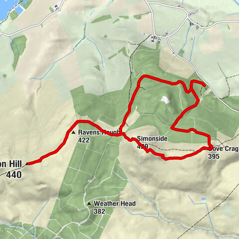 Hepple - Tosson Hill - Simonside - Hollinghill