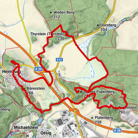Blankenburg - Regenstein - Thyrstein (Tierstein) - Burgberg