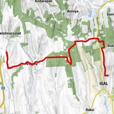 Marica Étterem - Csúcsos-domb - Ecsenyi Evangélikus Templom - Felsőmocsolád