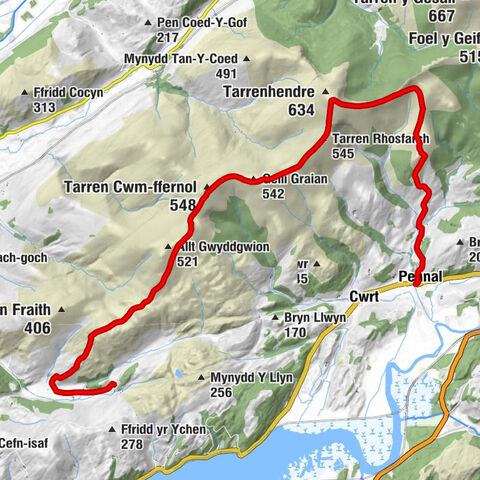 Pennal - Tarren Cwm-ffernol - Tarren Rhosfarch