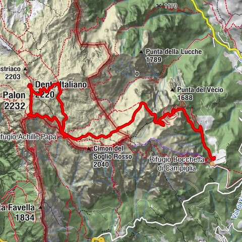 Rifugio Achille Papa - Cima Palon - Dente Italiano - Posina