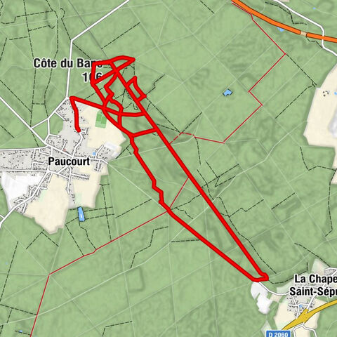 Paucourt - Côte dite "PAW" Perpendiculaire à la Walter - Côte du Banc - Côte dite "La Mélissa"
