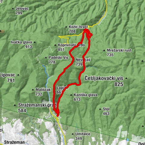 Požeško-slavonska županija - Lapjak - Nevoljaš - Kameni vršak