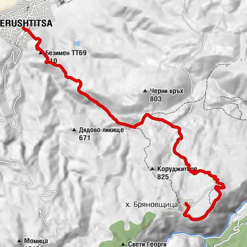 х. Бряновщица - Св. Богородица - Безимен TT69 - Ресторант пица Перущица
