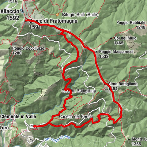 La Bottega di Simo - Croce di Pratomagno - Poggio Massarecci - Cima Bottigliana
