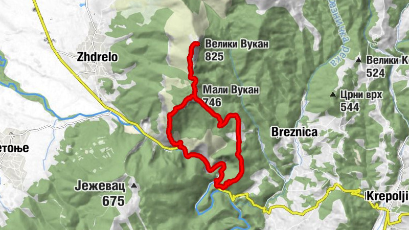 Чесма 4 луле - Мали Вукан - Велики Вукан - Горњак