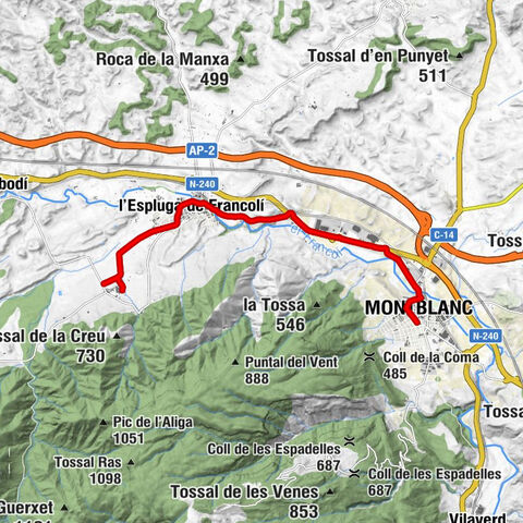 Montblanc - Sant Marçal - Església de l'Hospital de Santa Magdalena - Vimbodí i Poblet