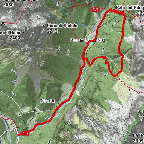 Tonadico - Pian delle Lede - Rifugio Treviso