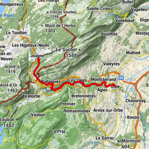 Jougne - Église Saint-Maurice - Chapelle Saint-Maurice - Orbe