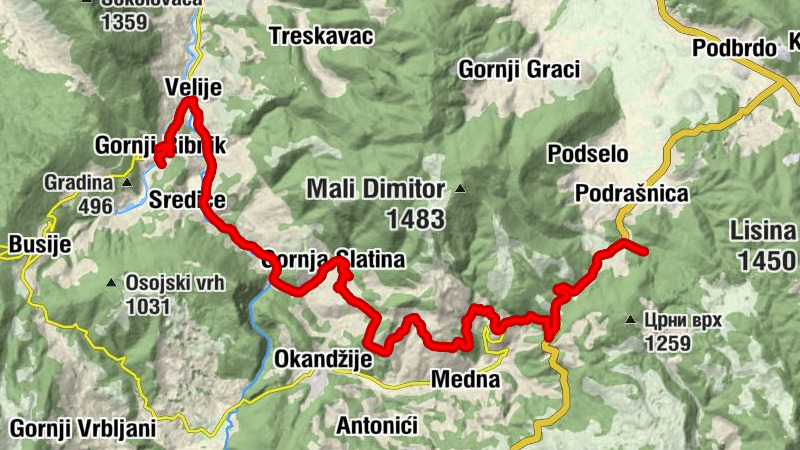 Gornji Ribnik - Velije - Sredice - Горња Слатина