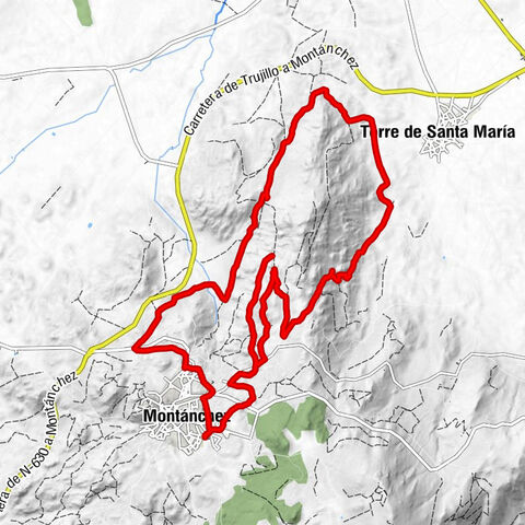 Montánchez - El Pocito - Fuentes del Salor - Canaleja de la Torre
