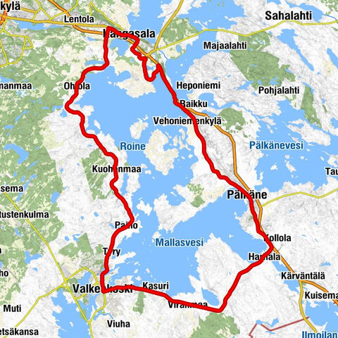 Pikkola - Kangasala - Valkeakoski - Pälkäneen kirkko