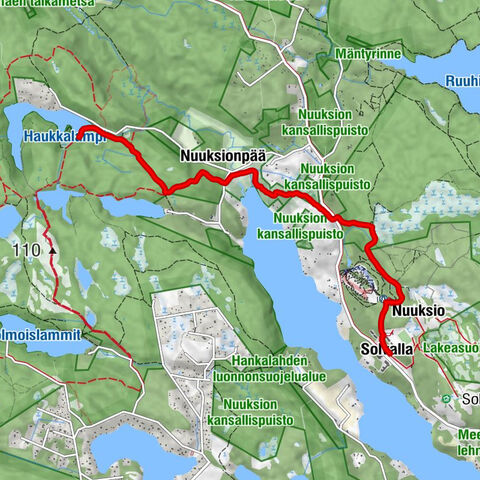 Solvalla - Nuuksio - Nuuksionpää