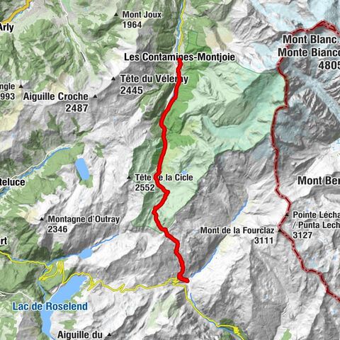 Les Contamines-Montjoie - Refuge de la Balme - Refuge du Col de la Croix du Bonhomme - Les Chapieux