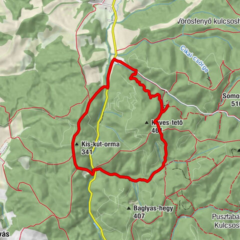 Magyaregregy - Singödör - Barna-kő - Kis-kút-orma