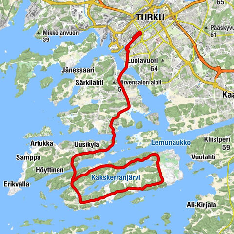 Länsiranta - Viilikellarinmäki - Käyrämäki - Turku