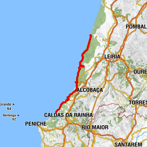 Foz do Arelho - Bouro - Pescarias - Praia da Vieira